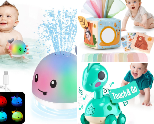 Gift Ideas for Babies 6-12 Months cover photo collage