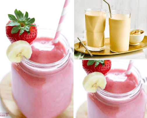 Delicious smoothies cover photo collage