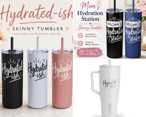 Funny Water bottles and tumblers for mom cover photo collage