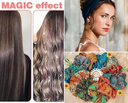 Hair Accessories Heaven ✨ Boho, Chic & Everyday Styles cover photo collage