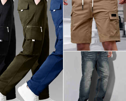 Men’s Pants and Shorts Collection cover photo collage
