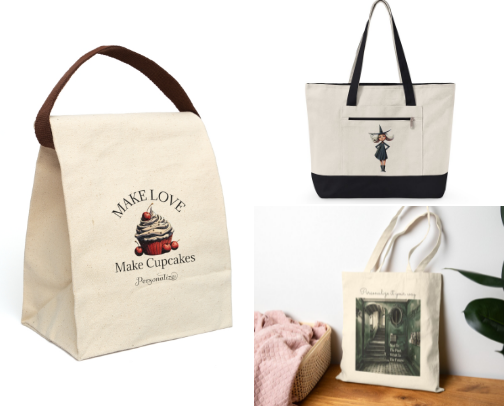 Tote Bags 100% Natural Cotton cover photo collage