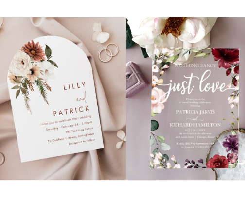 Love in Bloom - Curated  Wedding Stationery🤍 cover photo collage