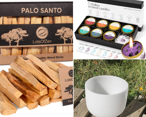 Spiritual Tools I Use to Align My Energy Before Filming Content cover photo collage