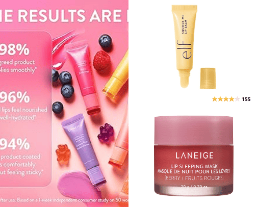 Bye-bye dry chapped lips cover photo collage