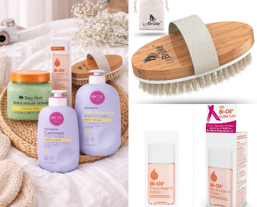 Soft skin routine cover photo collage