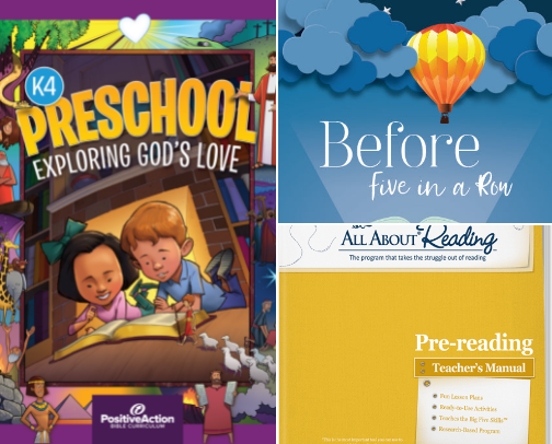 What we’re doing for K4 homeschool cover photo collage