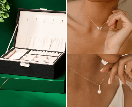 Jewelry for ladies cover photo collage
