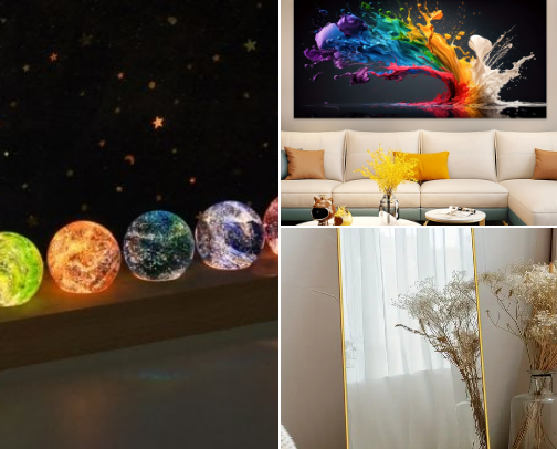 Comfortable and useful items to beautify the room cover photo collage