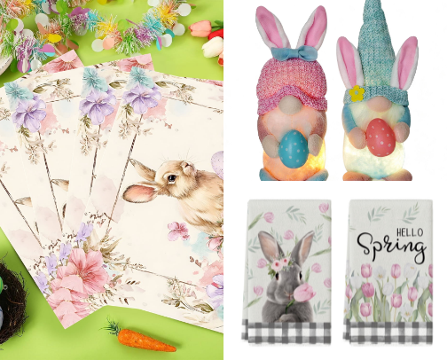 DECOR/ KITCHEN EASTER ITEMS🐰💐 cover photo collage