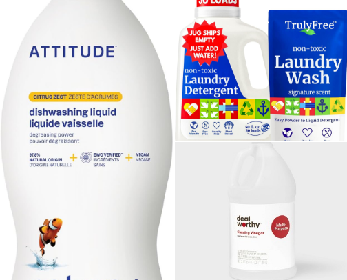 ✨ Non-Toxic Products I Use to Clean My House ✨ cover photo collage