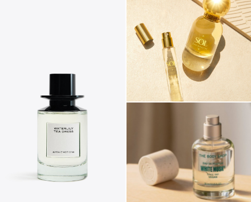 Affordable perfumes for spring! 🌱🌺 cover photo collage