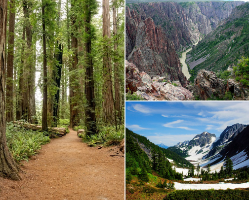 Underrated Places to Visit in the US cover photo collage