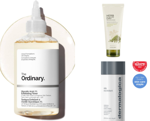 Skincare products 𓍯𓂃𓏧♡ cover photo collage