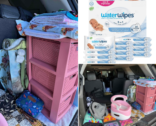 Crunchy Mom Car Set Up cover photo collage