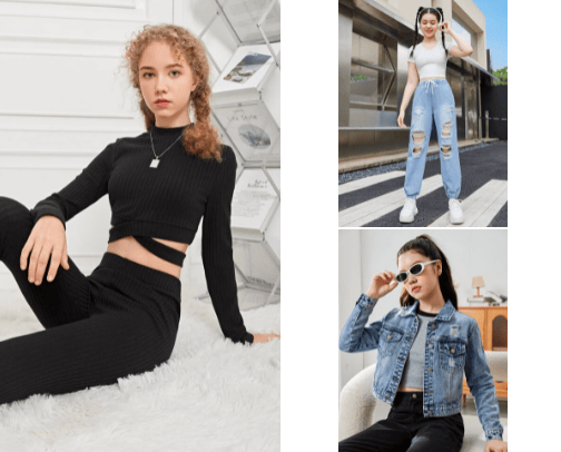 Fashion for teen girls cover photo collage