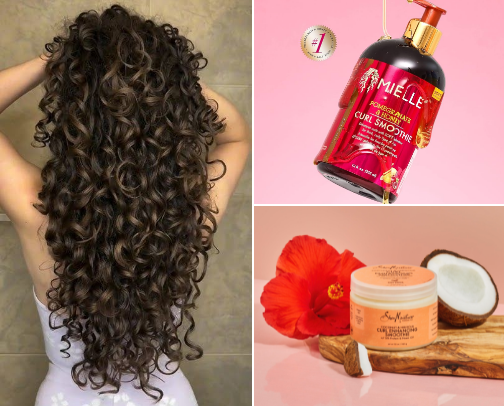 Curly/Wavy hair on a budget✨️ cover photo collage