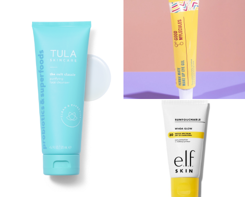 morning skincare☀️ cover photo collage