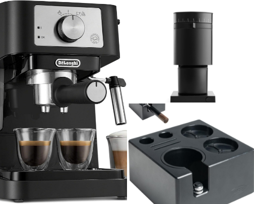 at home espresso essentials ☕✨ cover photo collage