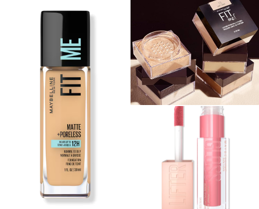 Maybelline must haves from a Makeup-Artist cover photo collage