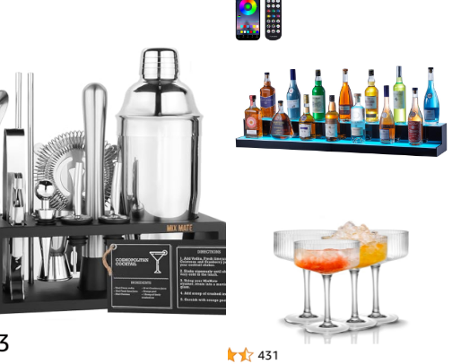 Get started on your home bar with these essentials🍹 cover photo collage