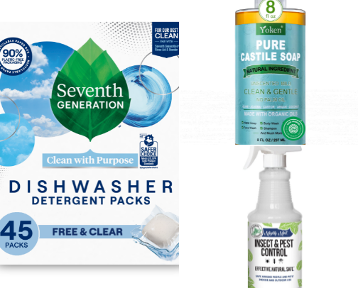 Cleaning with limited ingredients - safe for family cover photo collage