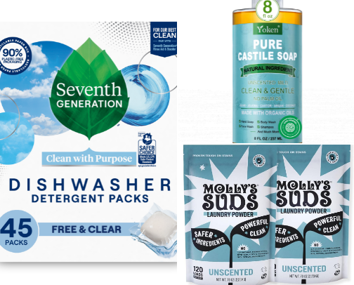 Cleaning with limited ingredients - safe for family cover photo collage