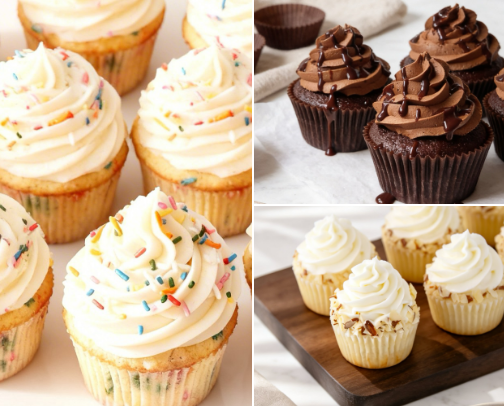 Best Cupcake Recipes cover photo collage