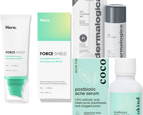 Skincare That Cured My Acne cover photo collage