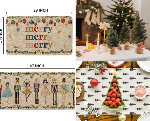 Christmas decor cover photo collage
