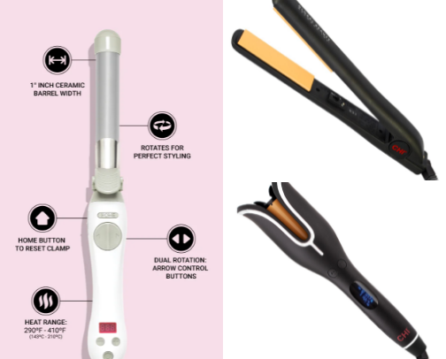 Hair tools cover photo collage