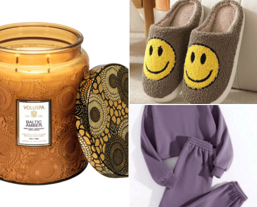 a cozy night in ☁️ cover photo collage