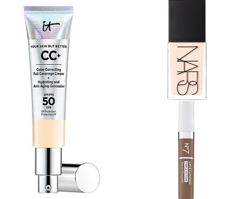 Makeup for mature skin cover photo collage