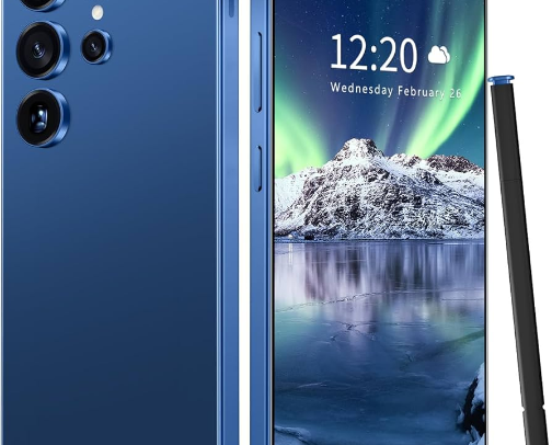 I25 Ultra Unlocked Phone 12+512GB,Built in Pen The Phone,Battery 7000mAh 6.99" HD Screen,Android 14 Smartphone,Face ID/5G/Fingerprint Lock/Dual SIM/GPS (Cyan, 12+512) cover photo collage
