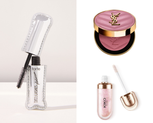 Makeup products cover photo collage