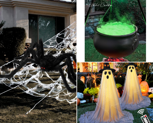 Halloween Decorations cover photo collage