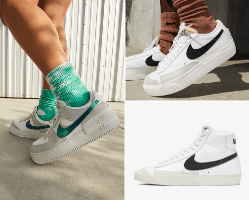 Trendy trainers cover photo collage