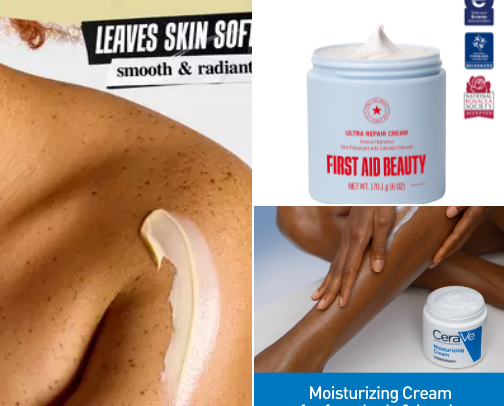 Hydrating Creams for Soft, Healthy-Looking Skin cover photo collage