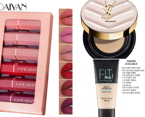 Make-Up Products cover photo collage