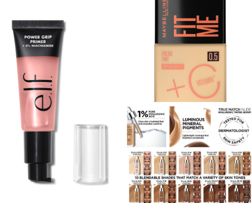 Affordable, non negotiable ESSENTIALSSS as an acne prone girly cover photo collage