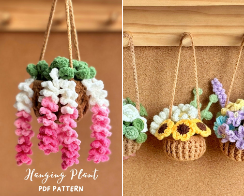 Plant Inspired Crochet Patterns cover photo collage