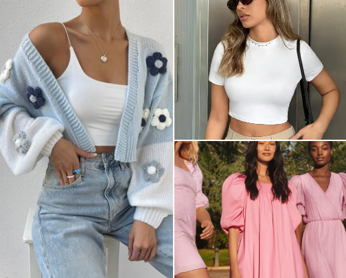 Clothing cover photo collage