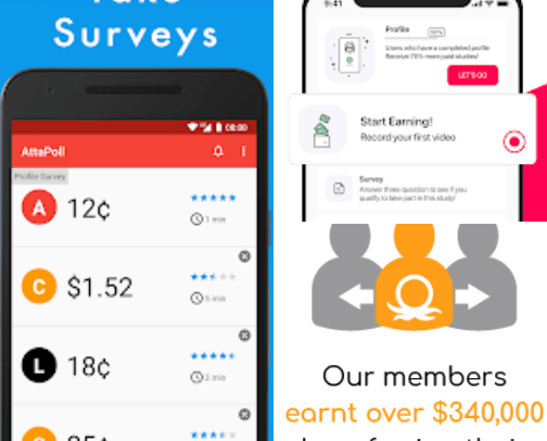 Survey apps and websites💸 cover photo collage