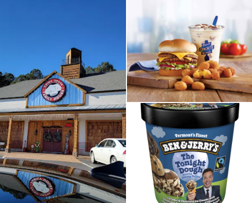 Food places & snacks cover photo collage
