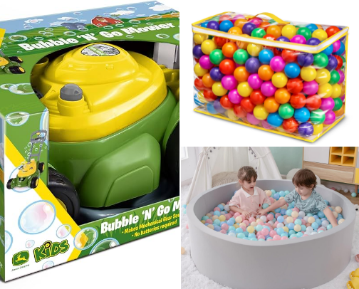 Toys for toddlers cover photo collage