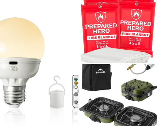 Life saver list, Emergency Gear you Can't Forget cover photo collage