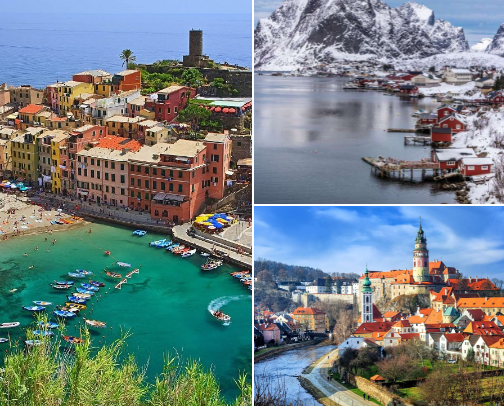 10 Dreamy European Villages to Visit in Your Lifetime cover photo collage