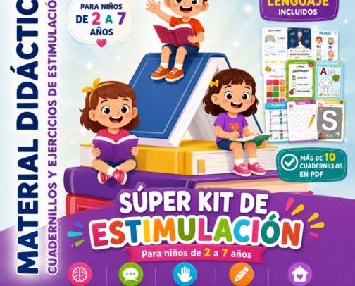📚 Premium Super Stimulation Kit 🌟 - Digital Books | Hotmart / 📚 Súper Kit de estimulación Premium 🌟 - Libros Digitales | Hotmart cover photo collage