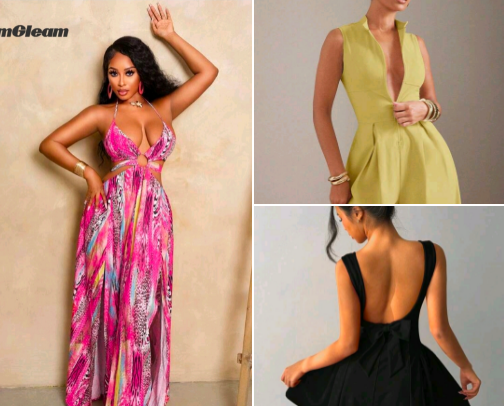 Clean feminine outfit cover photo collage