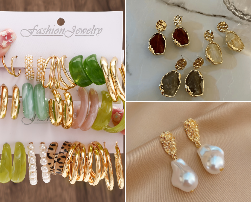 Temu favorite jewelry 🌸🫶 cover photo collage